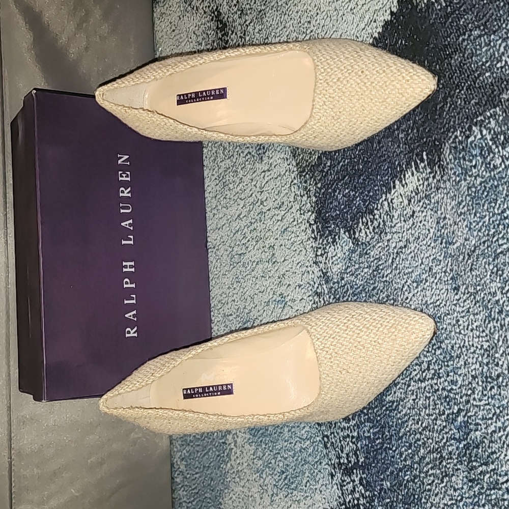 Vintage Ralph Lauren Collection Faustina Tweed Heels - 10